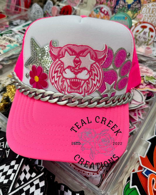 Hot Pink Wildcat Trucker Hat