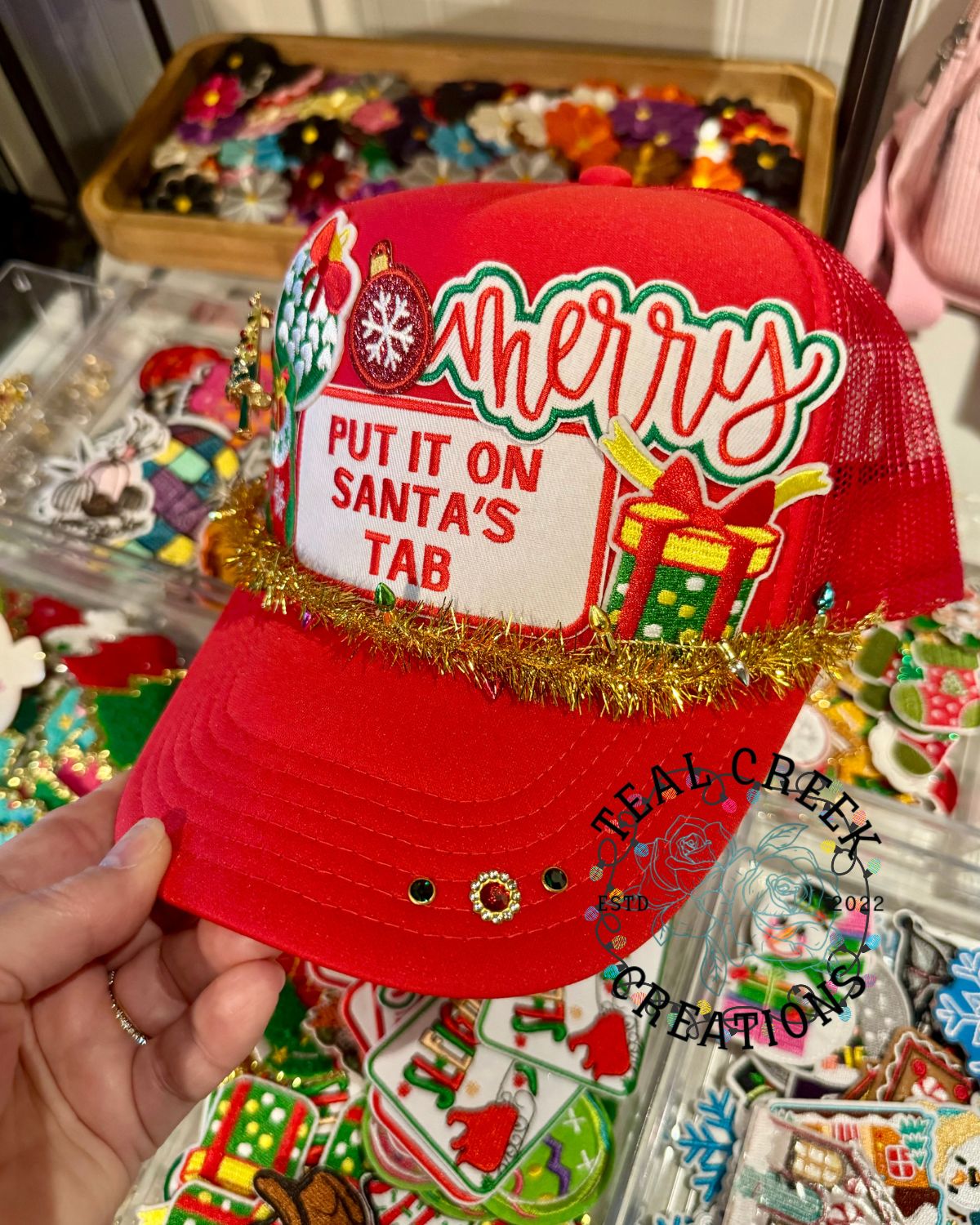 Put It On Santa's Tab Trucker Hat