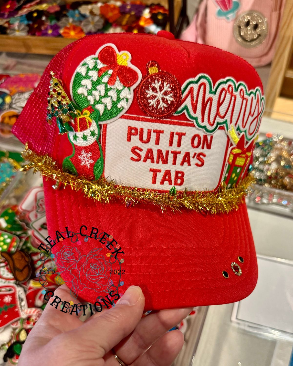 Put It On Santa's Tab Trucker Hat