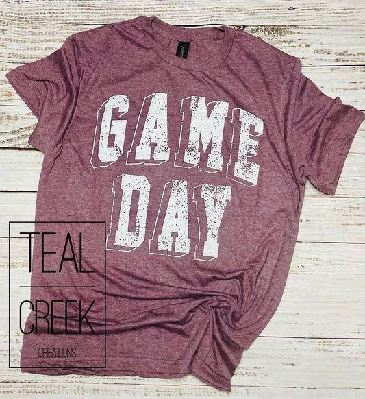 Game Day Tee Maroon