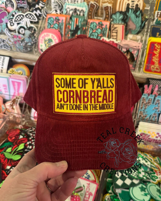 Y'alls Cornbread Corduroy Trucker Hat