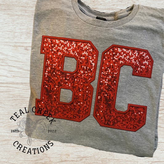BC Faux Sequined Tee