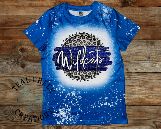 Wildcats Faux Bleached Tee